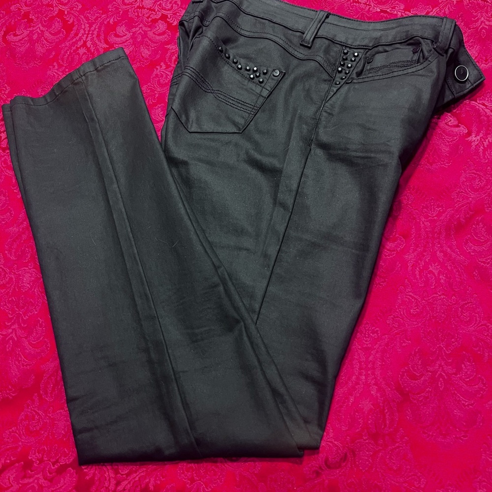 Black Studded French Jeans Like New